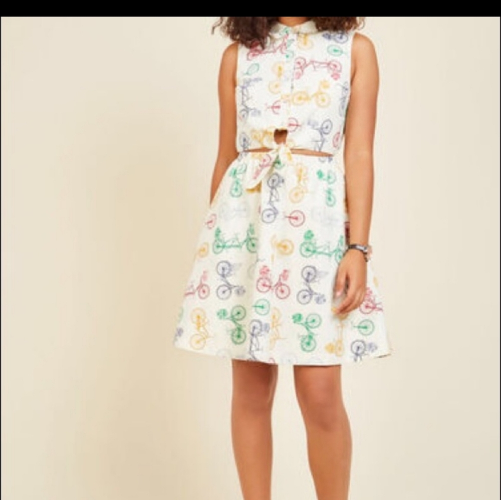 Modcloth Bicycle Cut out dress